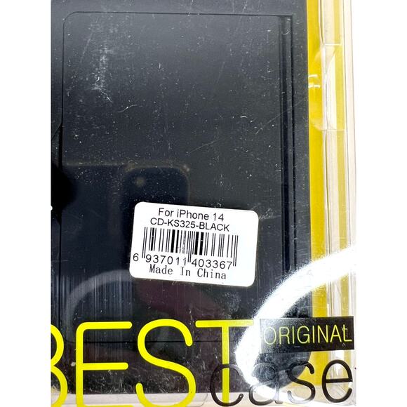 Best Case Original Cell Phone Case For iPhone 14 Black CD-KS325-Black - Picture 3 of 9